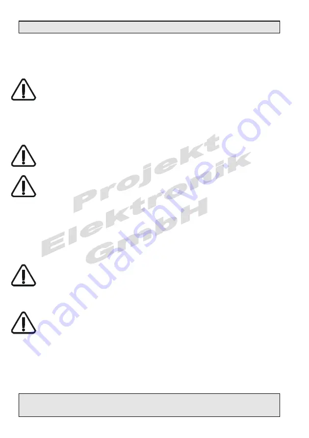 Projekt Elektronik FM 302 Operating Manual Download Page 4