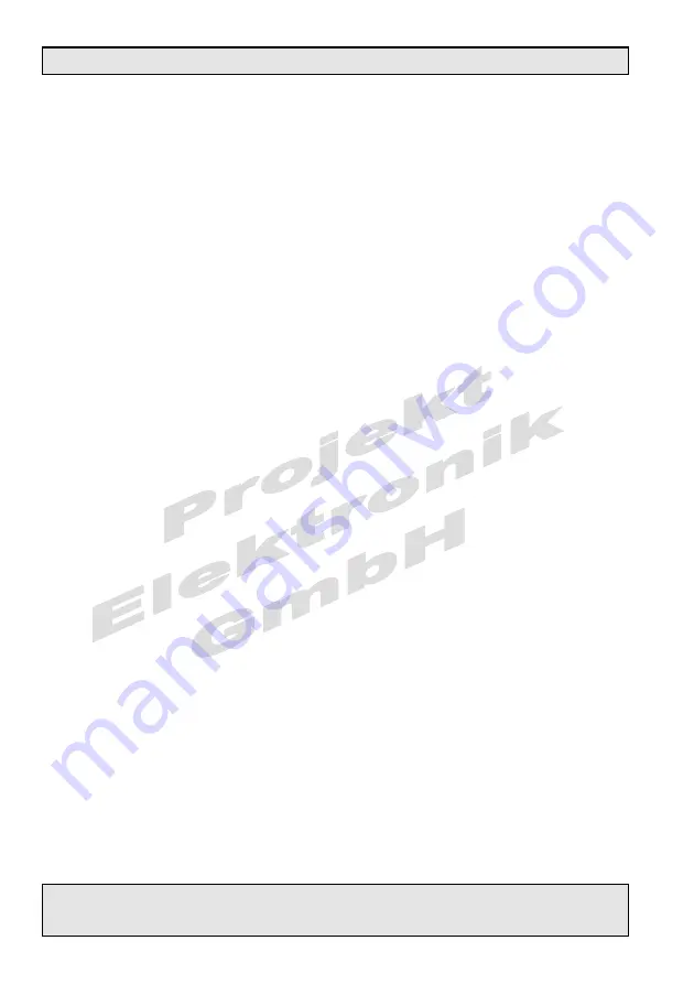 Projekt Elektronik FM 302 Operating Manual Download Page 10