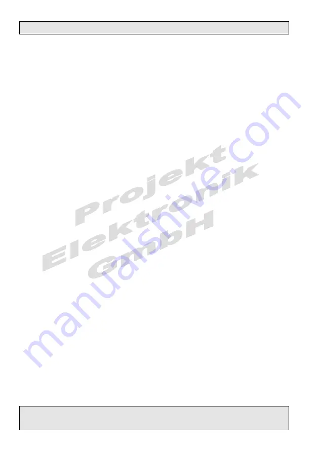 Projekt Elektronik FM 302 Operating Manual Download Page 16