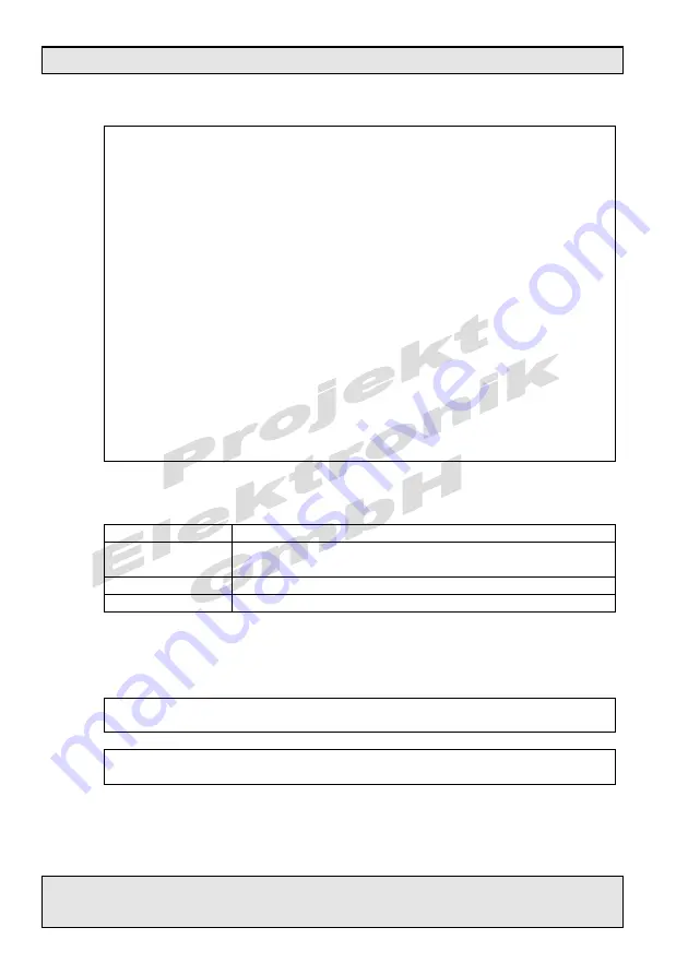 Projekt Elektronik FM 302 Operating Manual Download Page 42