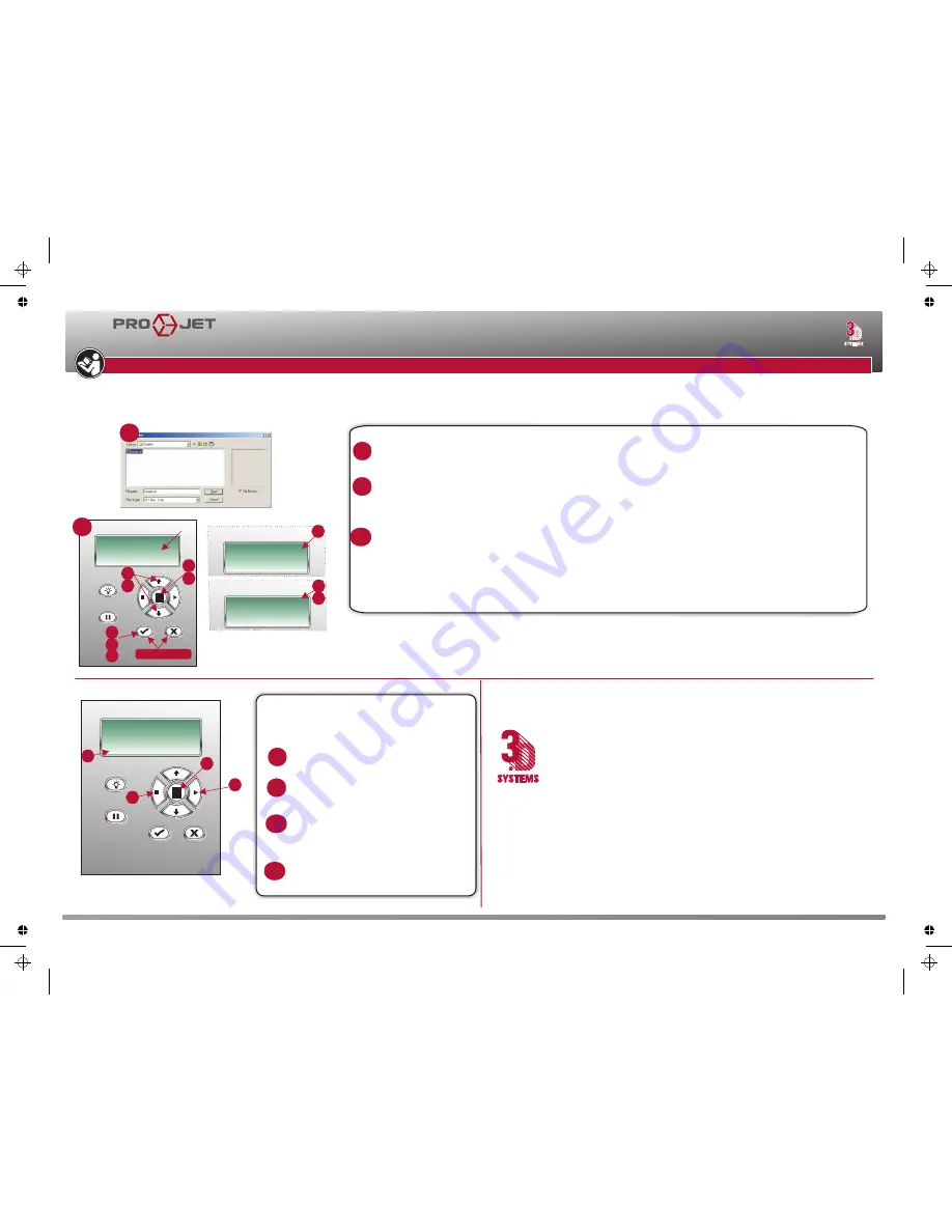 ProJet 3-D Modelers Quick Reference Manual Download Page 4