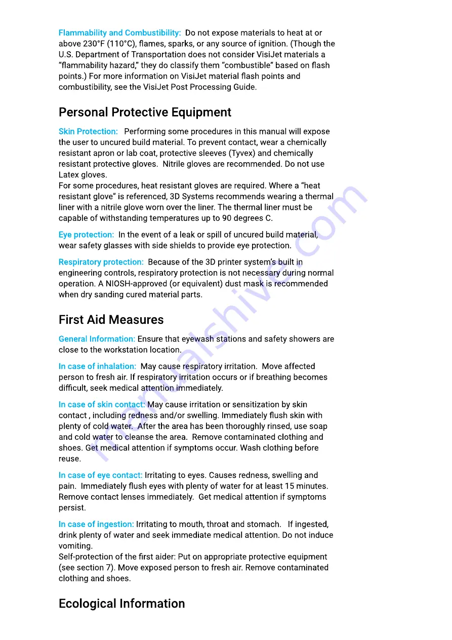 ProJet MJP 5600 User Manual Download Page 8