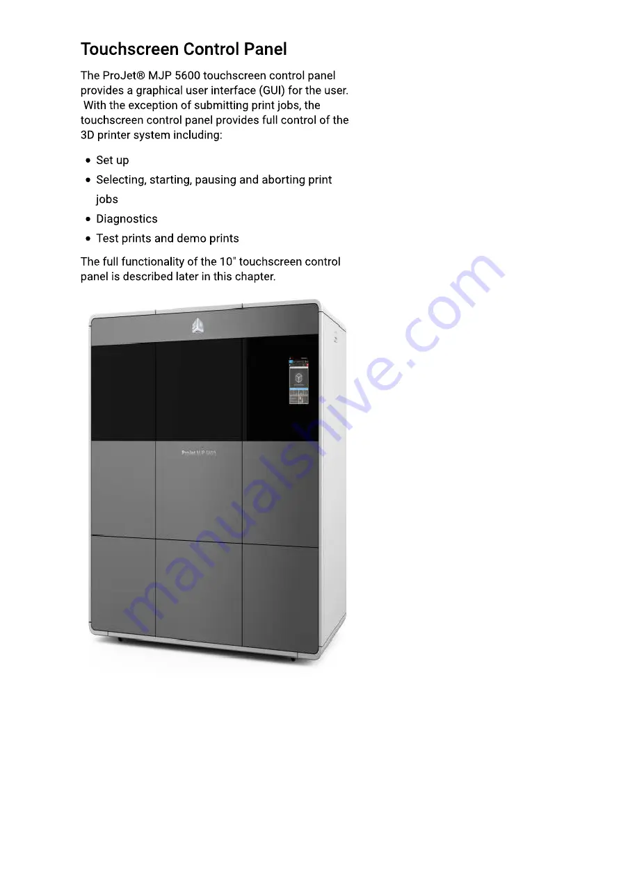 ProJet MJP 5600 User Manual Download Page 15