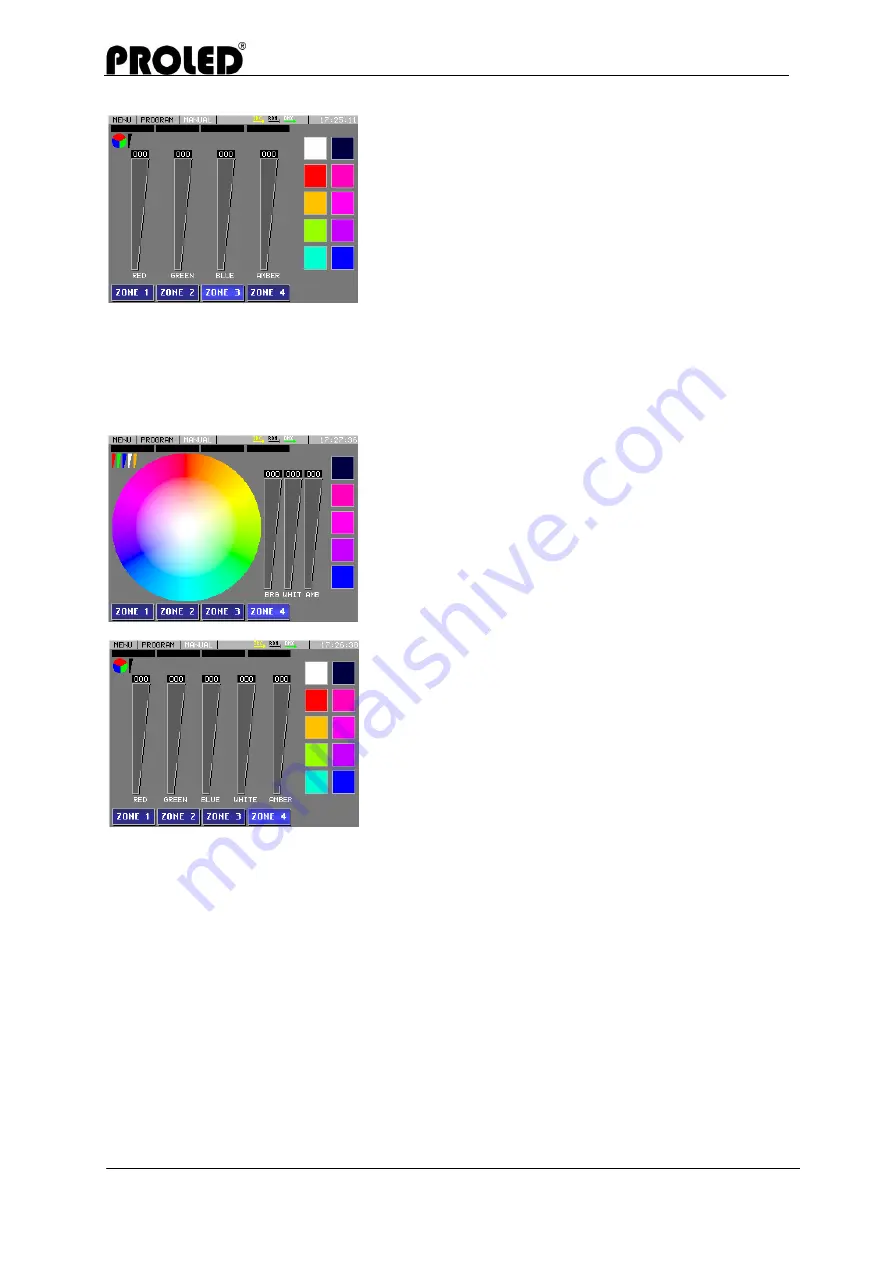 PROLED Touch Control LCD RGB DMX User Manual Download Page 19