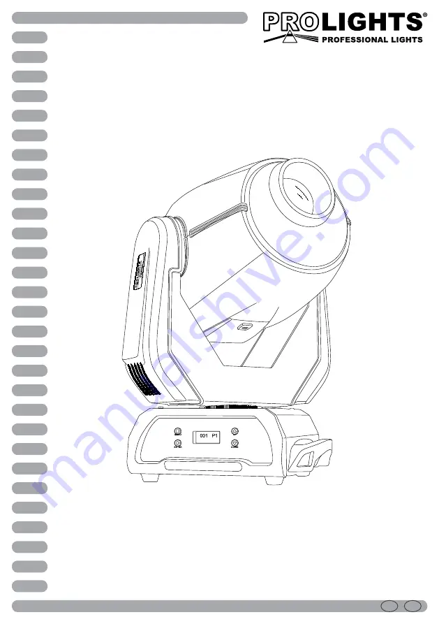 ProLights CROMOSPOT400 Скачать руководство пользователя страница 1