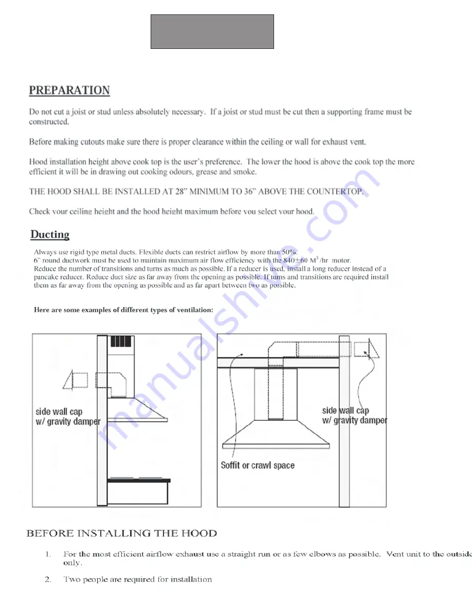 ProLine Range Hoods PLZI GL1.30 Скачать руководство пользователя страница 5