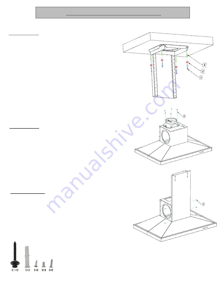 ProLine Range Hoods PLZI GL1.30 Installation Manual And User'S Manual Download Page 6