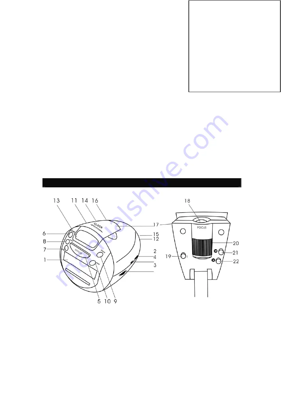 Proline CR75P Operating Instructions Manual Download Page 9