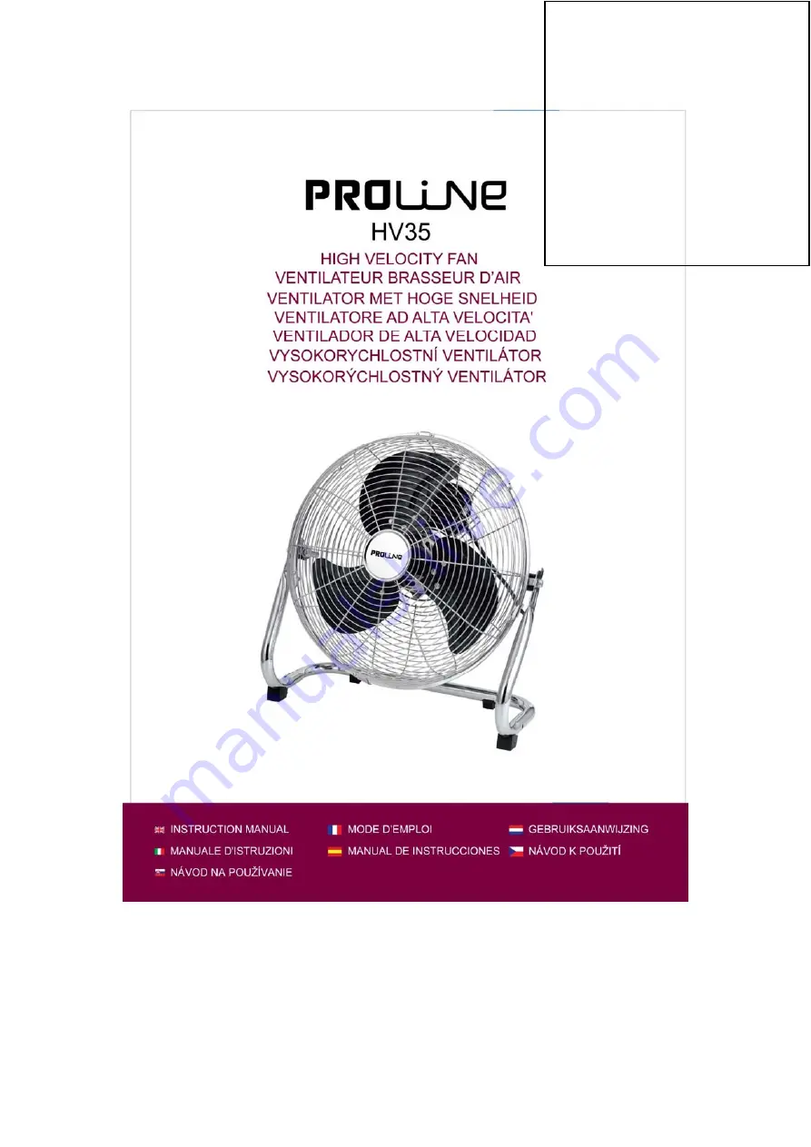 Proline HV35 Instruction Manual Download Page 1