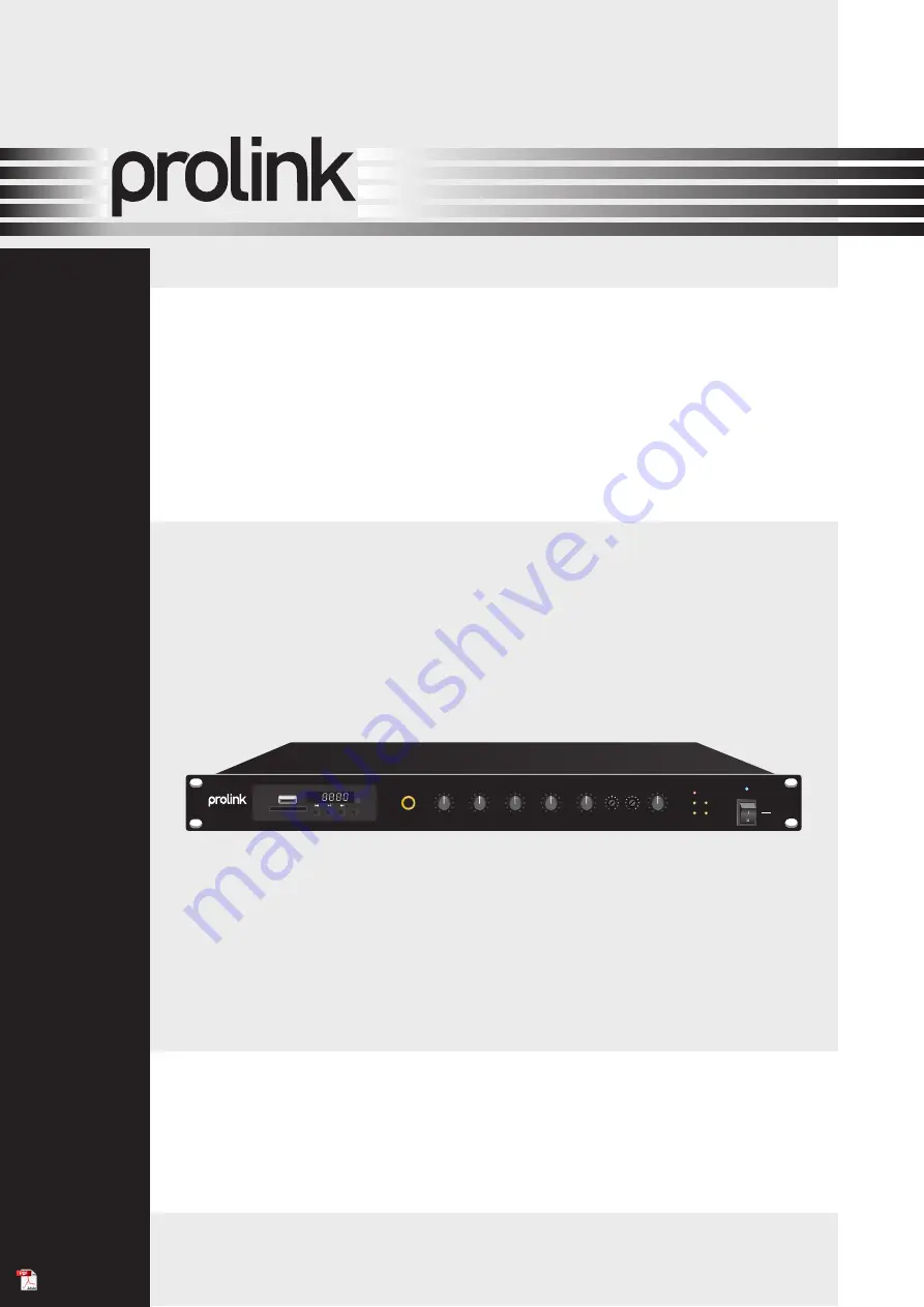 PROLiNK PA40-120 Operation Manual Download Page 1