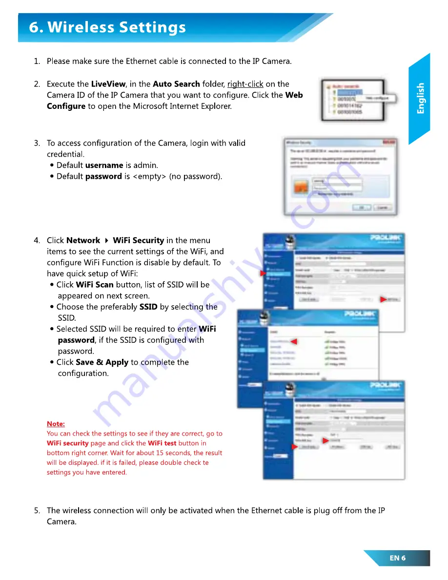 PROLiNK PIC1003WP Скачать руководство пользователя страница 7