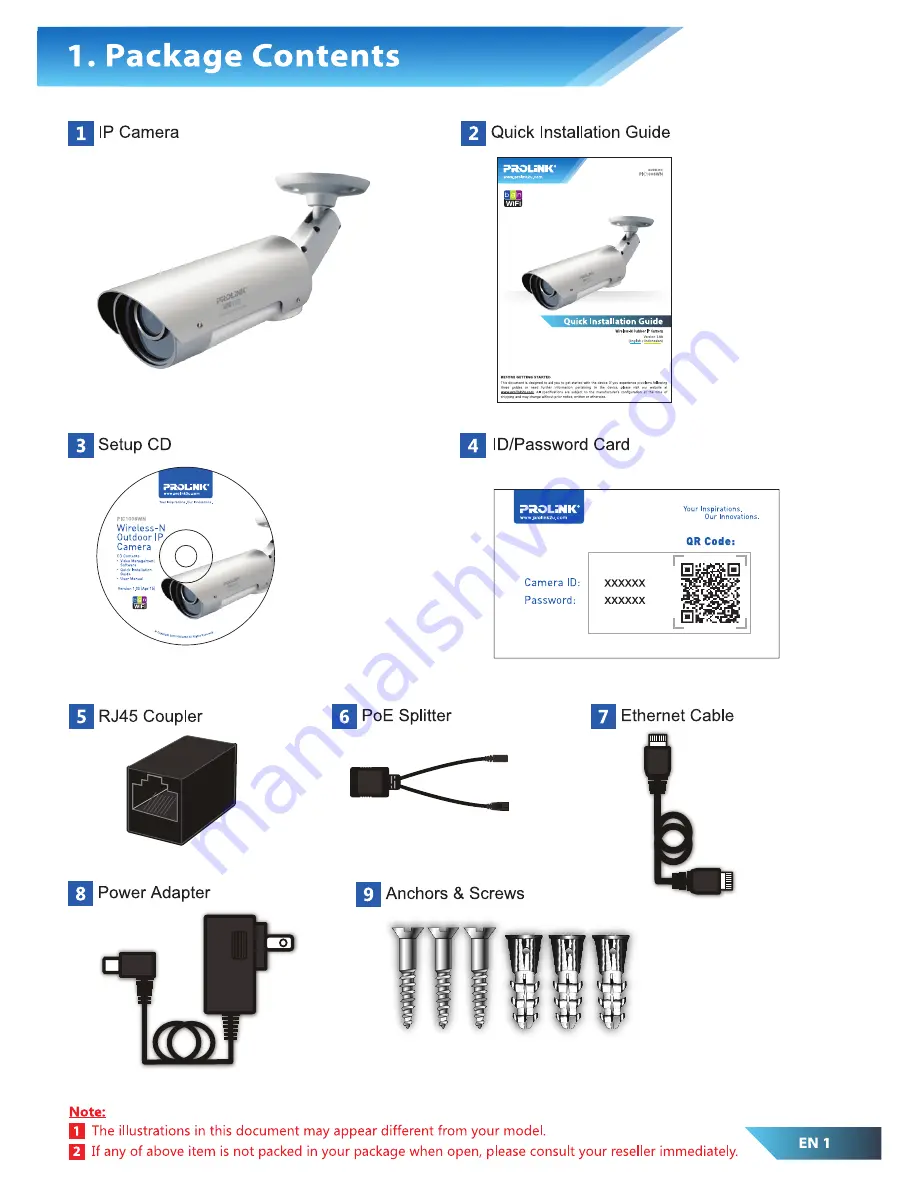 PROLiNK PIC1008WN Quick Installation Manual Download Page 2