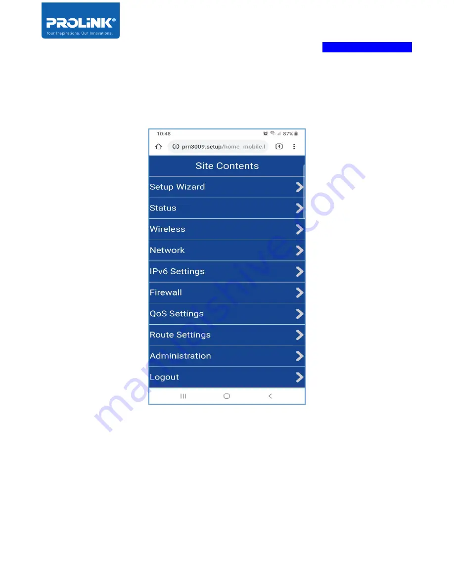 PROLiNK PRN3009 Product User Manual Download Page 20