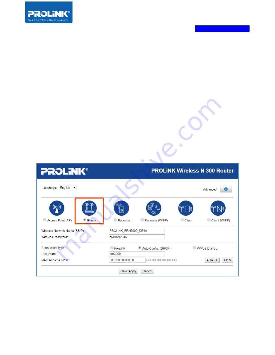 PROLiNK PRN3009 Скачать руководство пользователя страница 21