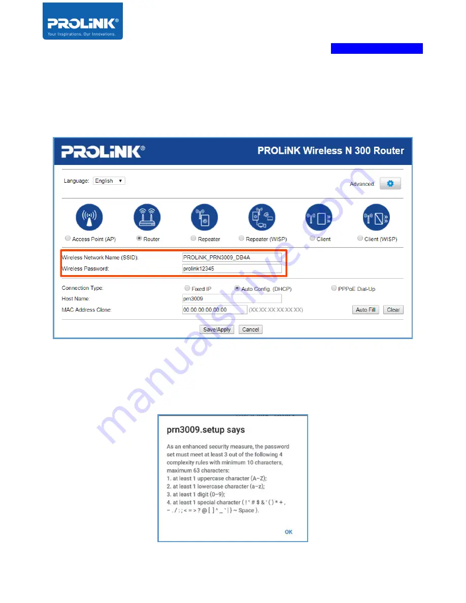 PROLiNK PRN3009 Product User Manual Download Page 22