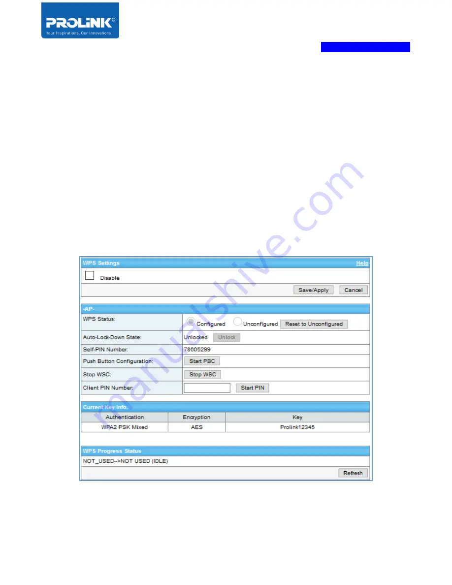 PROLiNK PRN3009 Скачать руководство пользователя страница 56