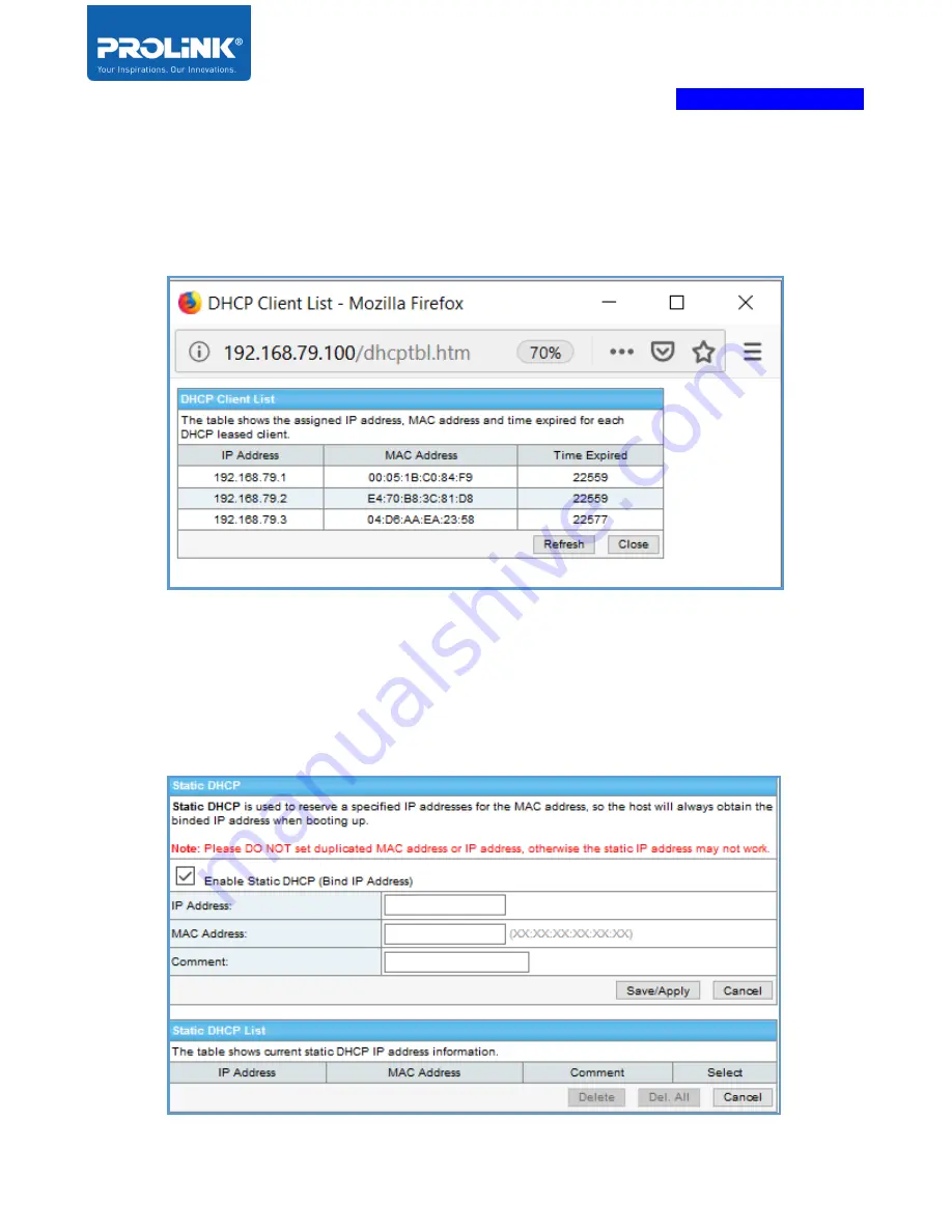 PROLiNK PRN3009 Скачать руководство пользователя страница 59