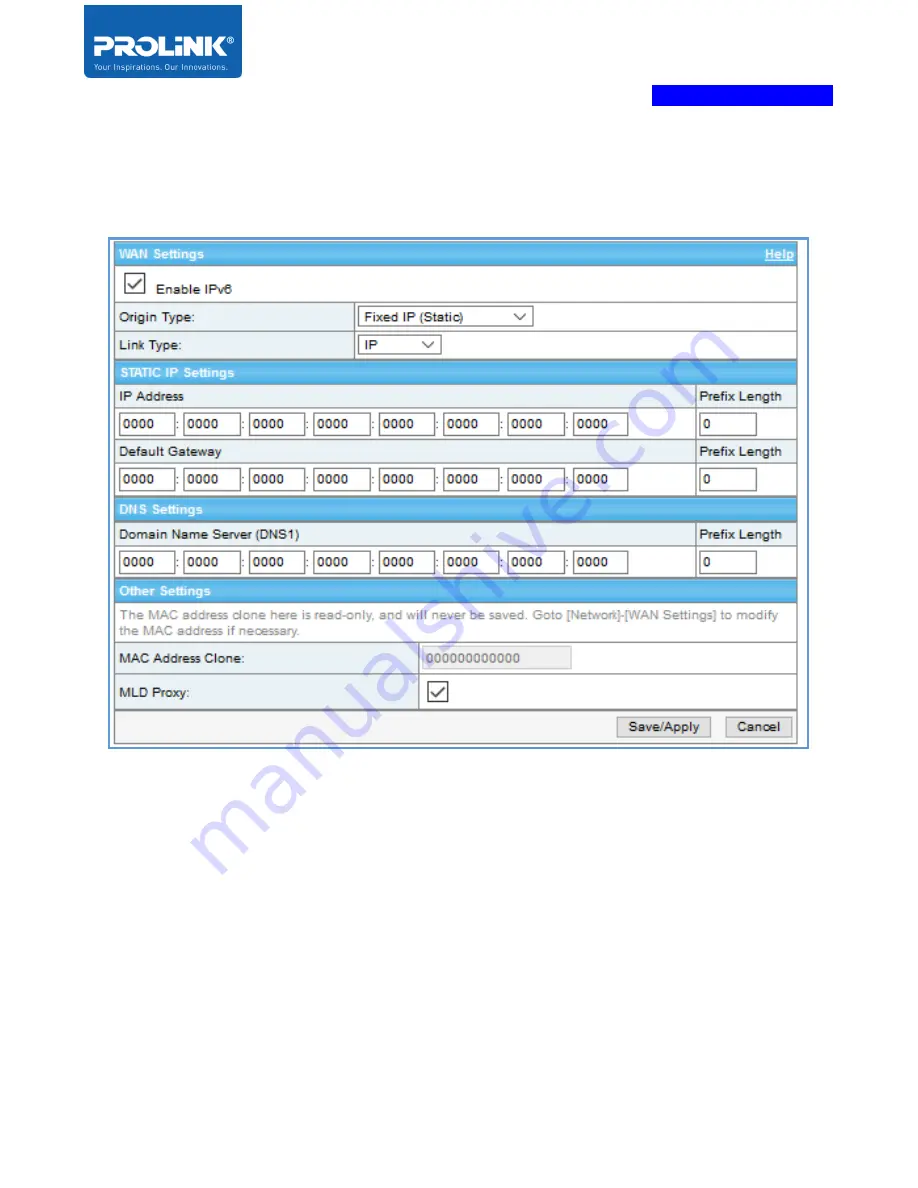 PROLiNK PRN3009 Скачать руководство пользователя страница 65