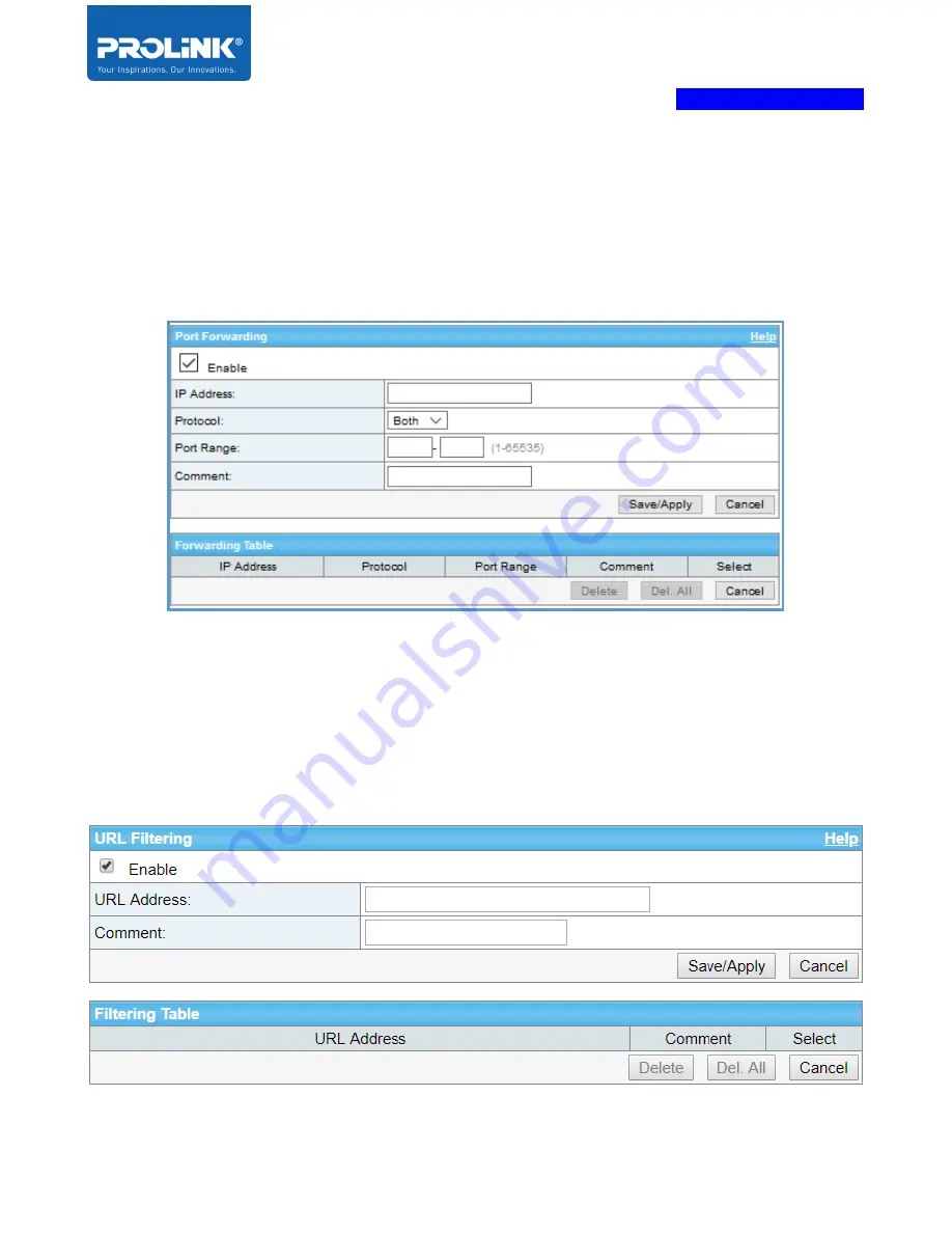 PROLiNK PRN3009 Скачать руководство пользователя страница 72