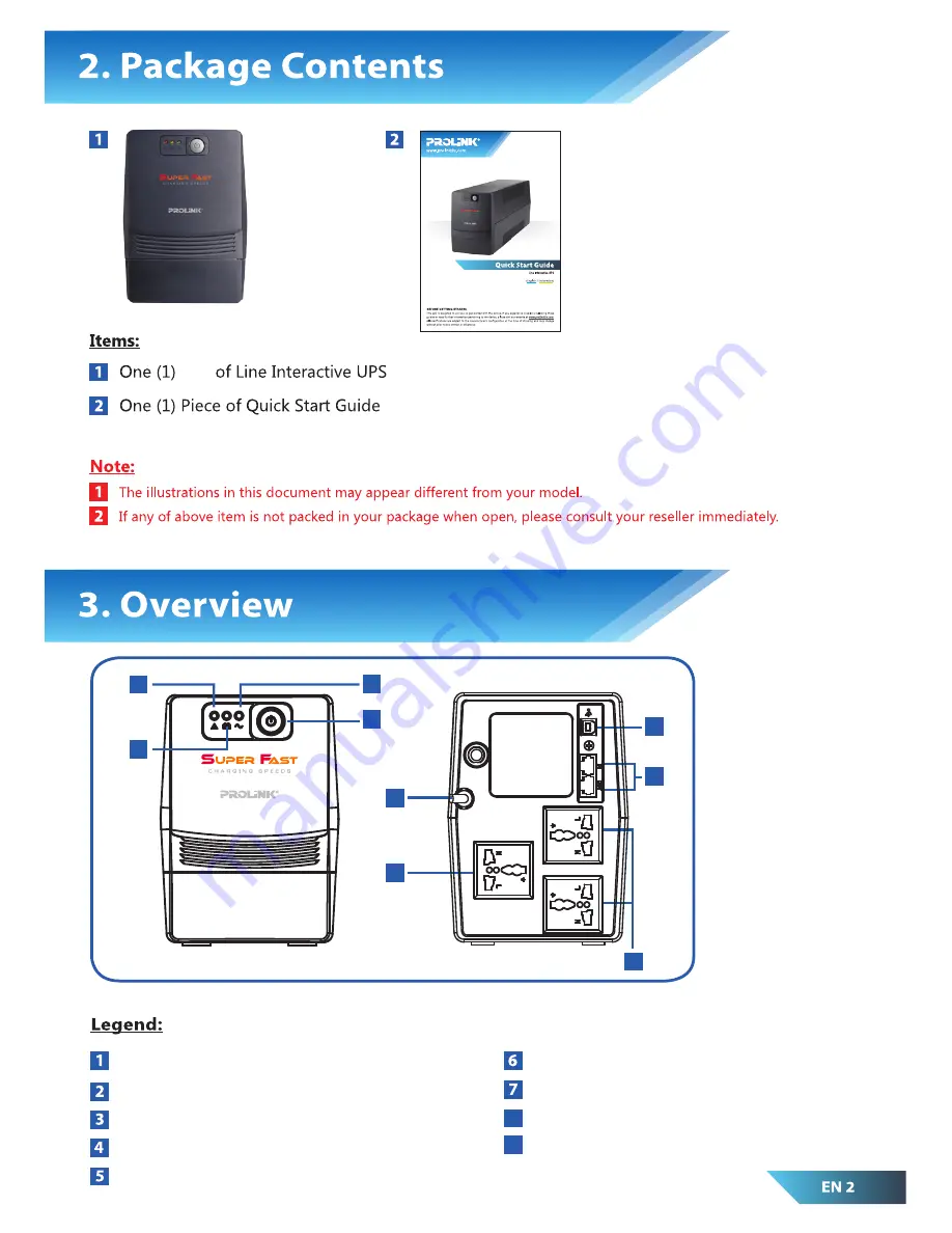 PROLiNK PRO1201SFC Quick Start Manual Download Page 4