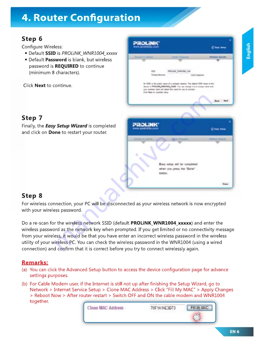 PROLiNK WNR1004 Скачать руководство пользователя страница 7