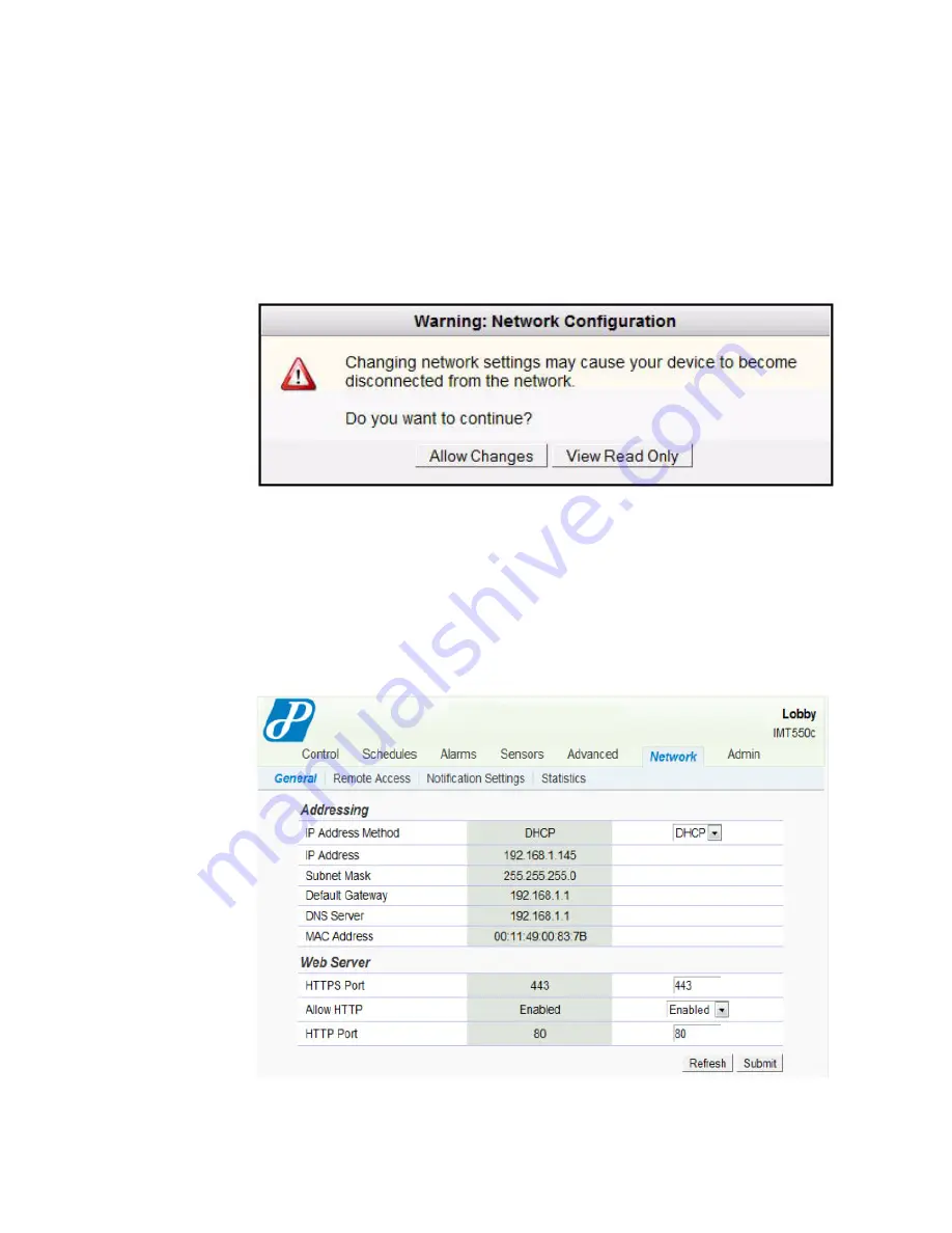 Proliphix IMT550c Configuration Manual Download Page 58