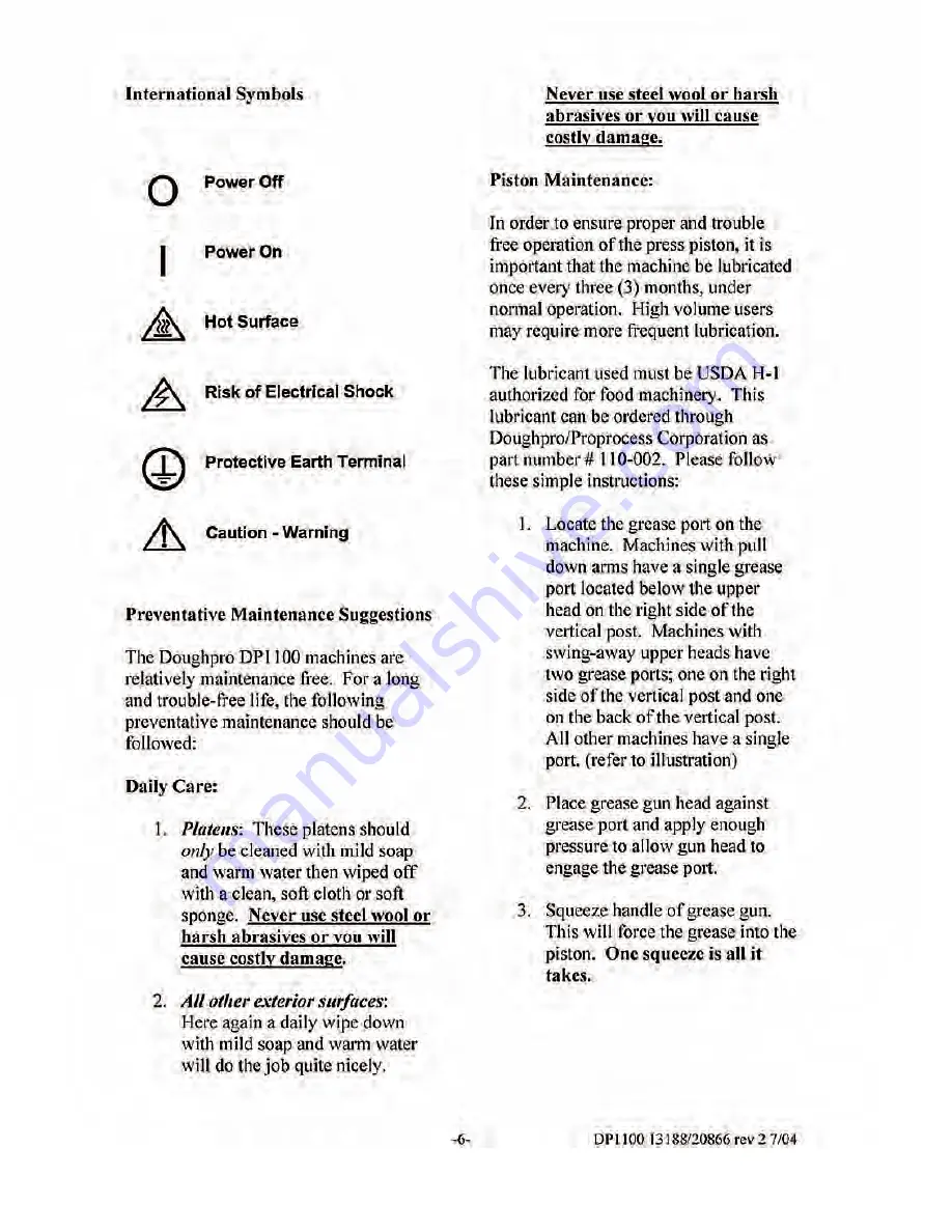 Proluxe DP1100A Operation Manual Download Page 8