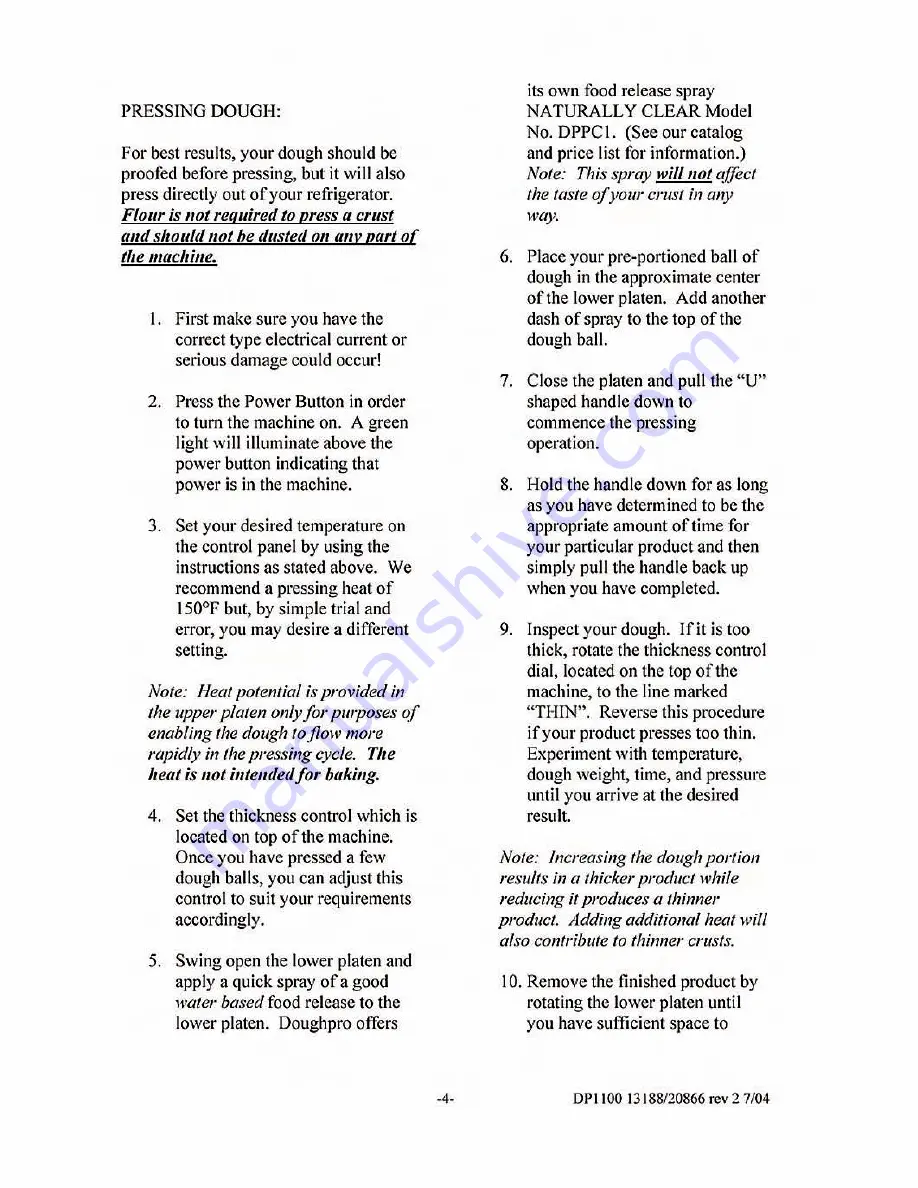 Proluxe DP1100AUB Operation Manual Download Page 5