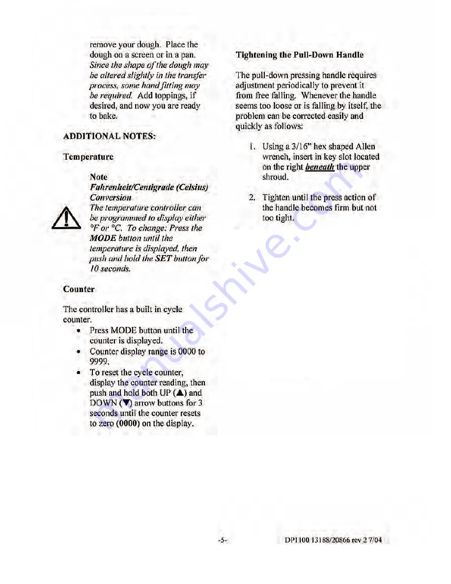 Proluxe DP1100GB Operation Manual Download Page 6