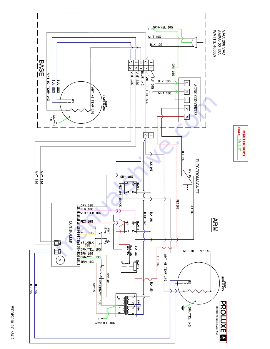 Proluxe DP2010SE Operation Manual Download Page 14