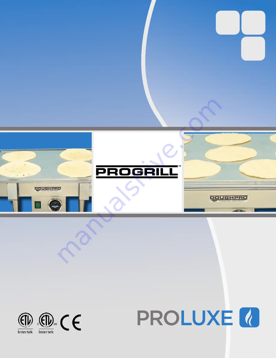 Proluxe Progrill TW1520 Operation Manual Download Page 1