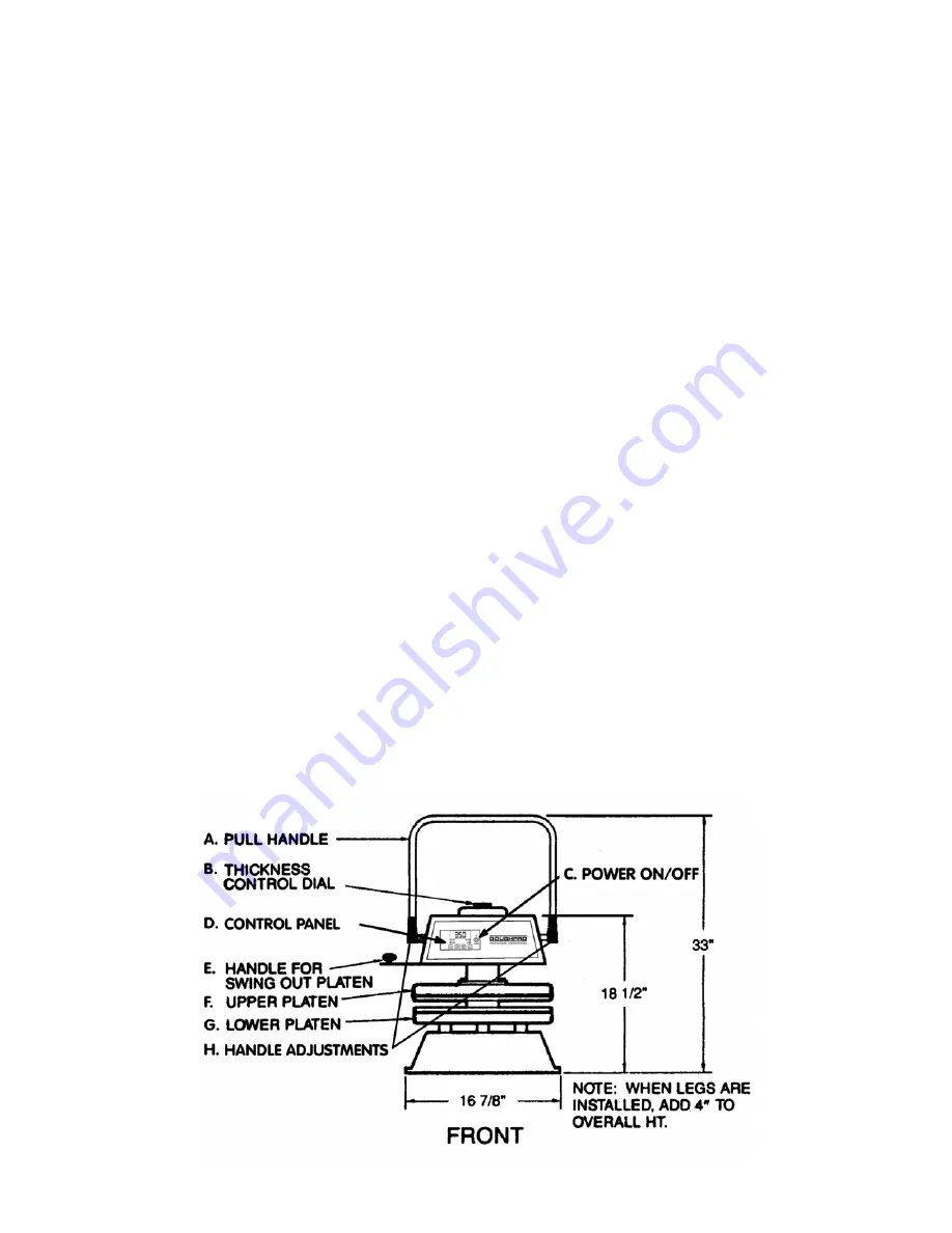 Proluxe TORTILLAPRO DP2000PB Operation Manual Download Page 3