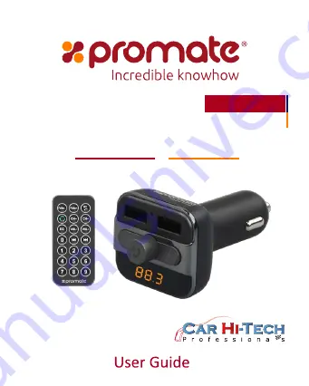 Promate smarTune Скачать руководство пользователя страница 1