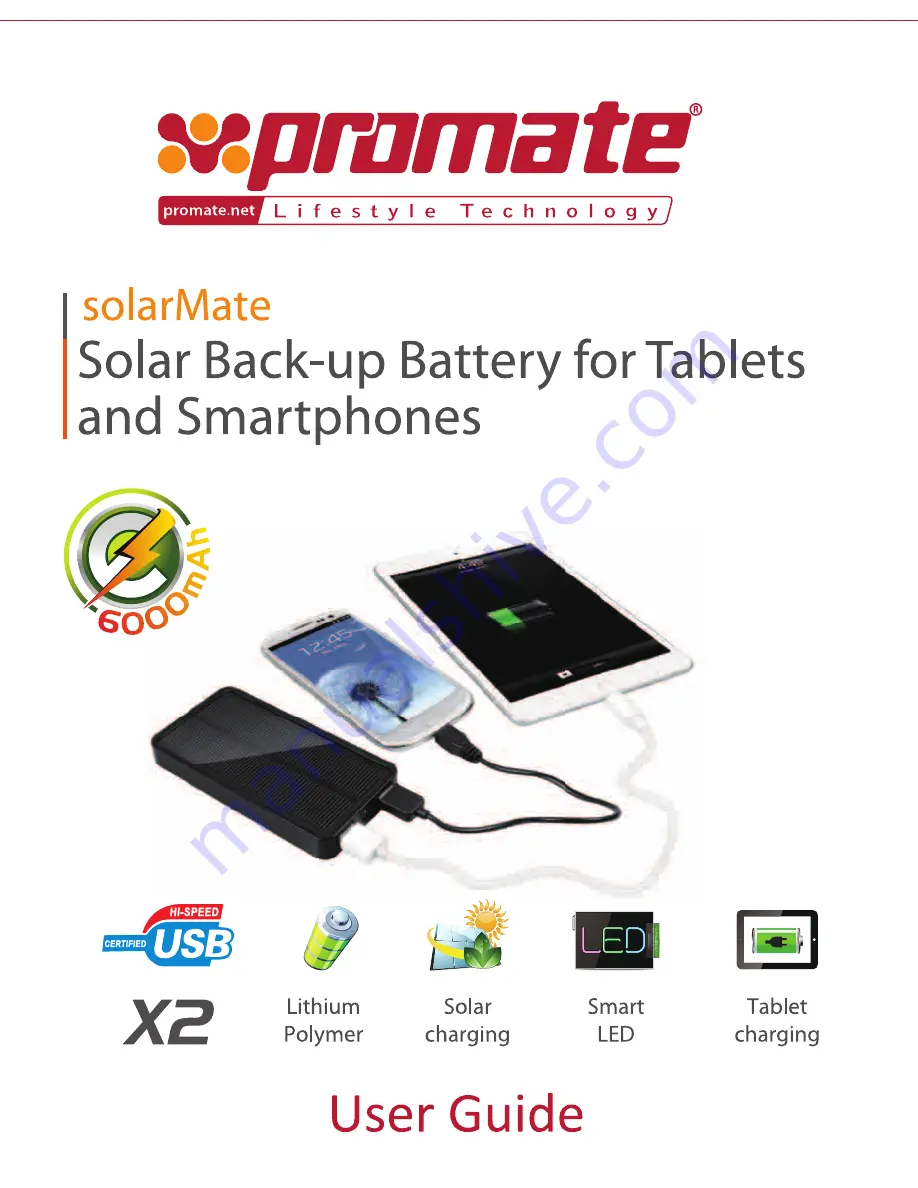 Promate solarMate User Manual Download Page 1