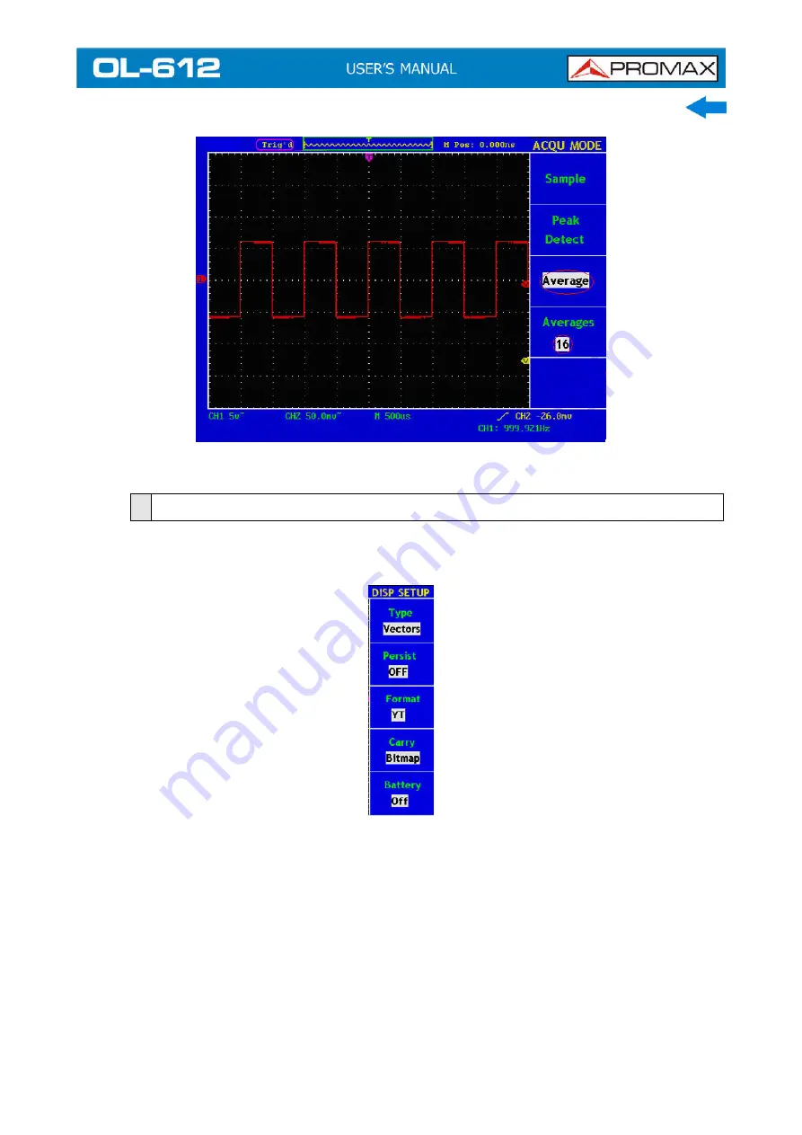 Promax OL-612 User Manual Download Page 62