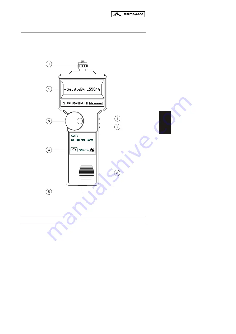 Promax PROLITE-20 Instruction Manual Download Page 13