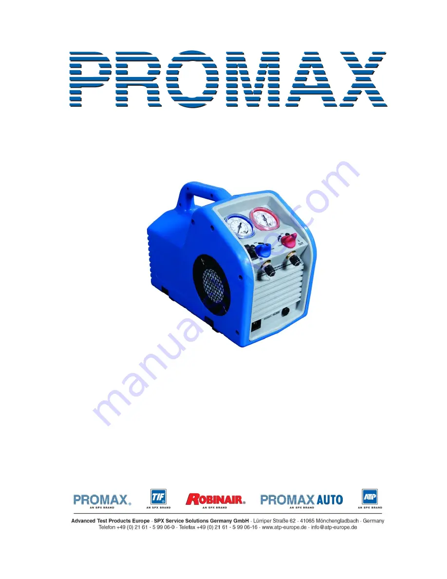 Promax RG3000-E User Manual Download Page 1