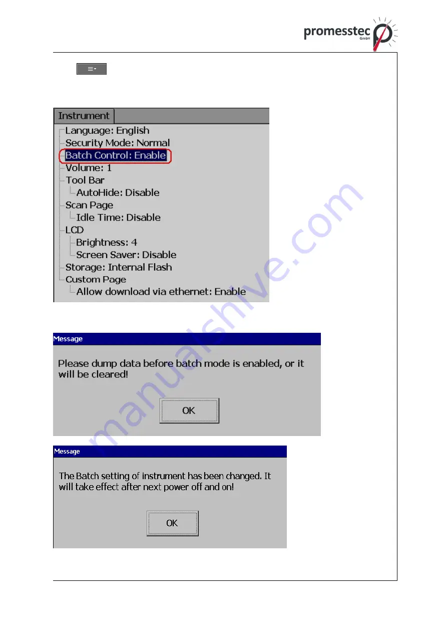 promesstec PPR 500 User Manual Download Page 105