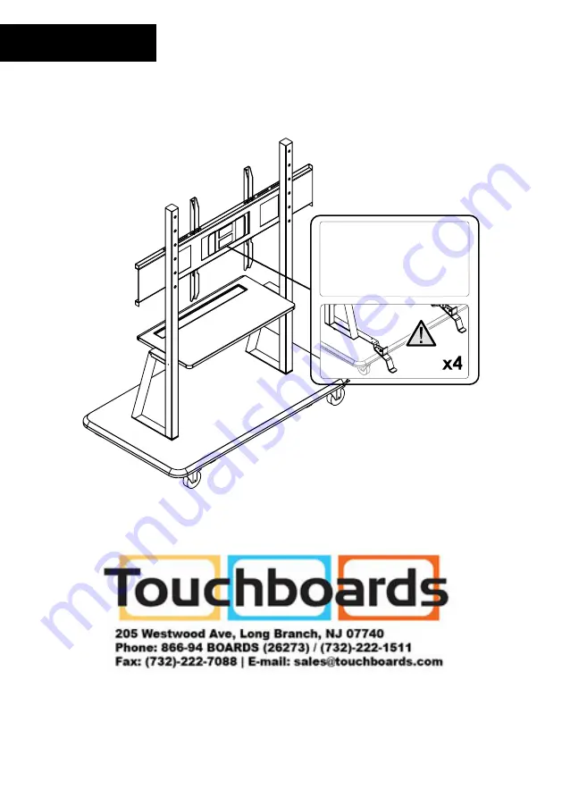 promethean ActivPanel APTMS-3 Assembly And Install Manual Download Page 12