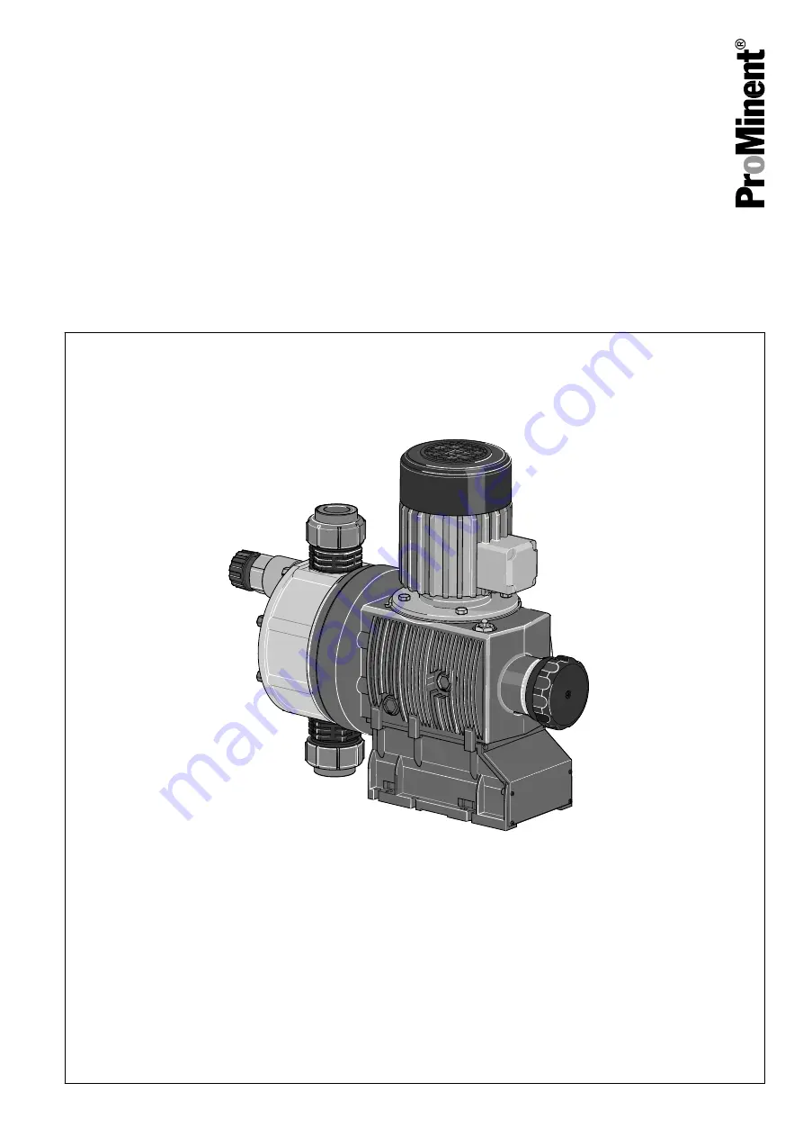 ProMinent 040830 SST Operating Instructions Manual Download Page 1