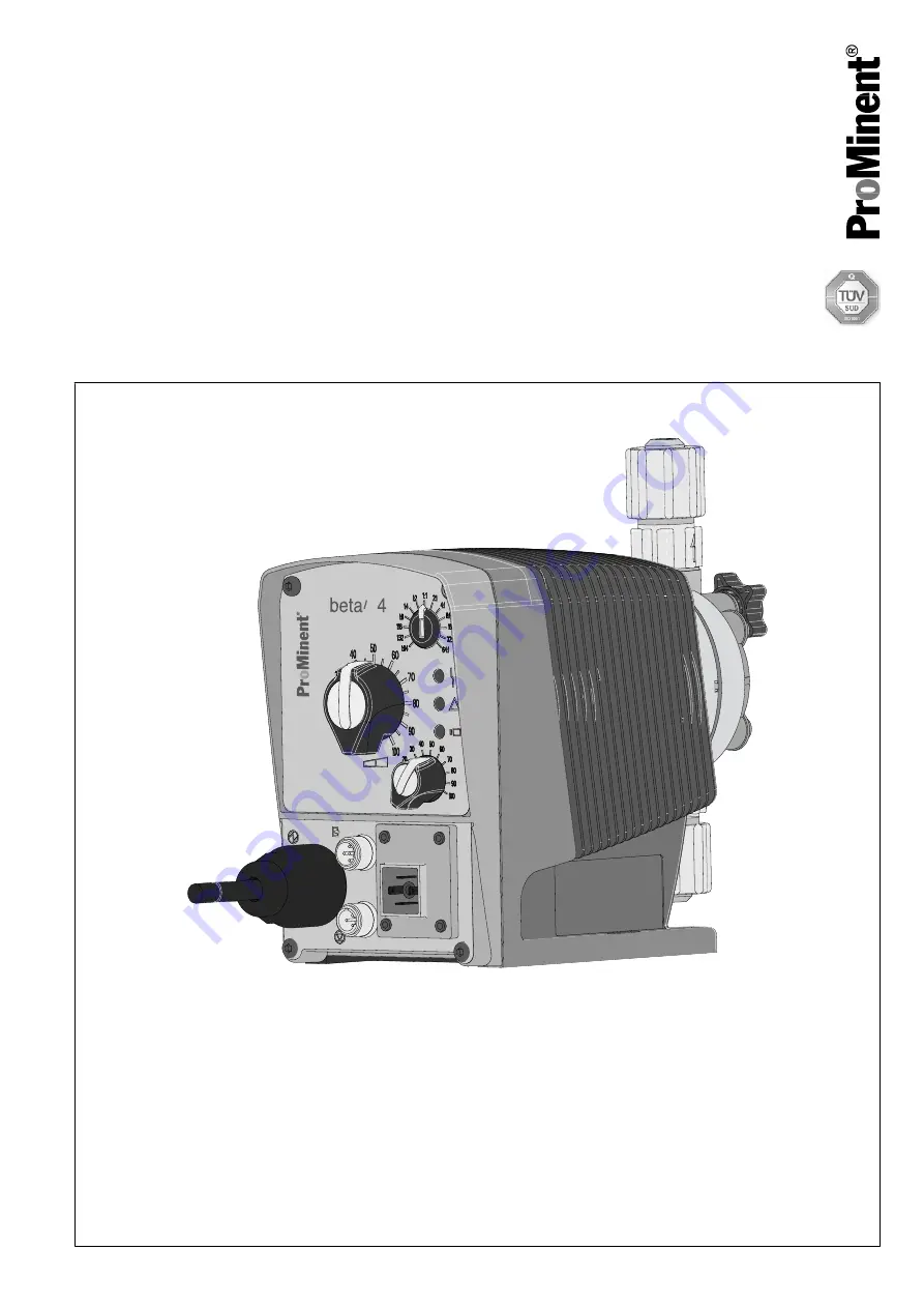 ProMinent Beta BT4b Operating Manual Download Page 1