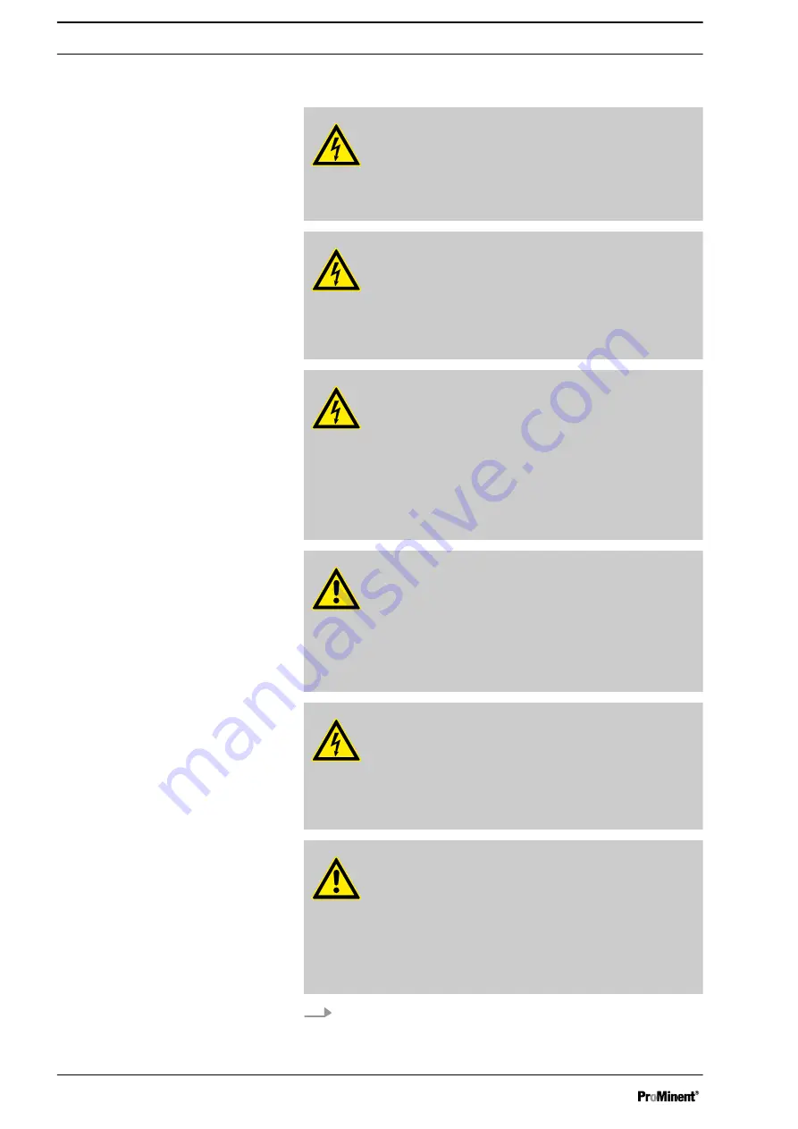 ProMinent gamma/ X Operating Instructions Manual Download Page 34