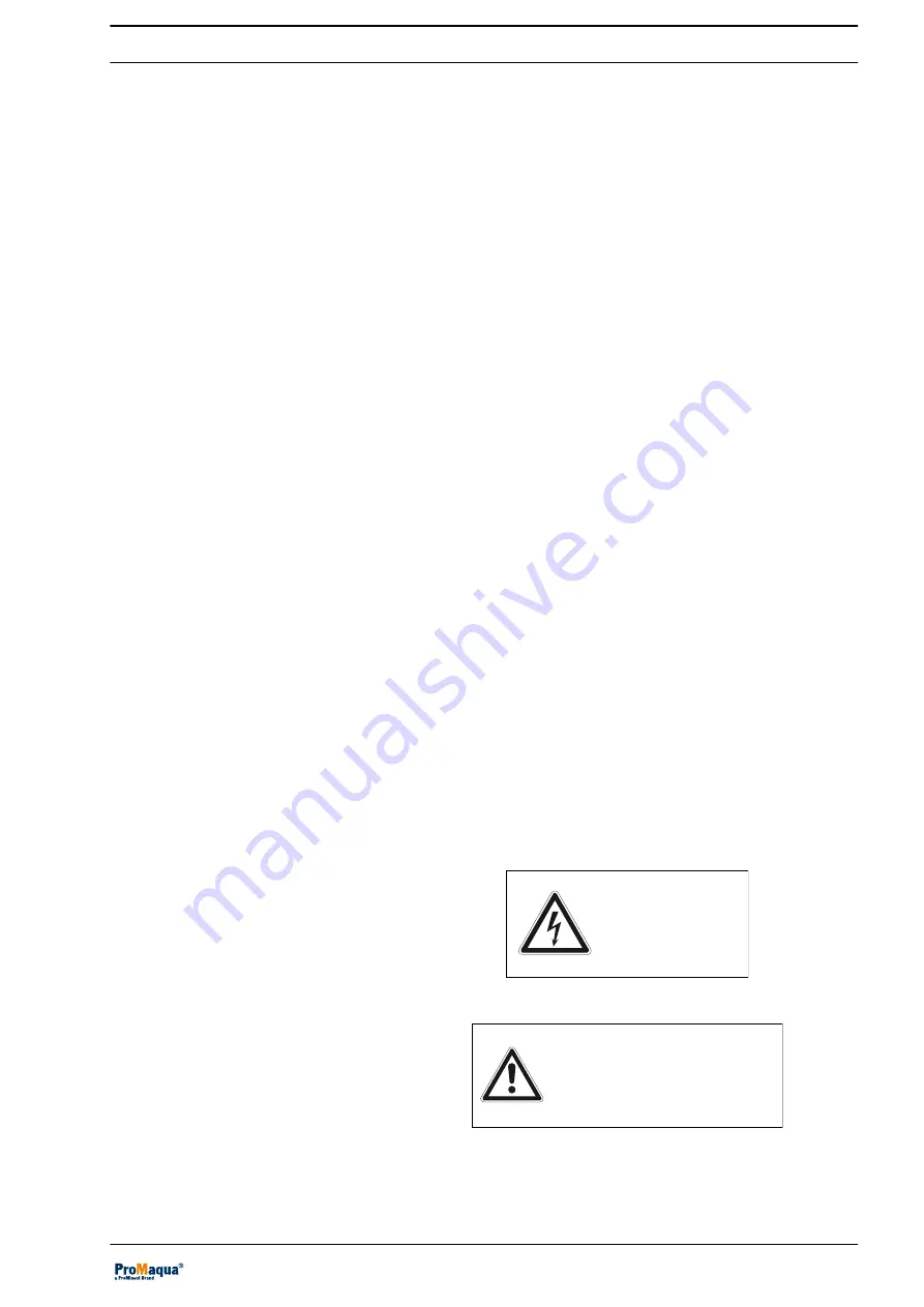 ProMinent ProMaqua Bello Zon CDLb Operating Instructions Manual Download Page 9