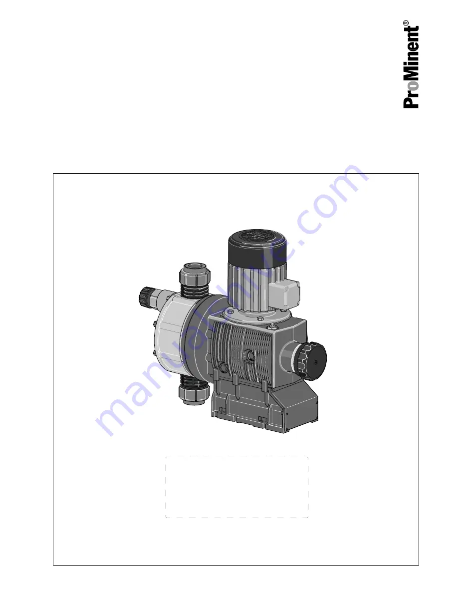 ProMinent S3Ba 120145 PVT Operating Instructions Manual Download Page 1