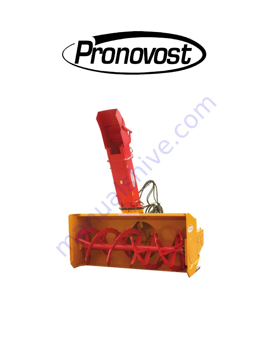 pronovost PGS-1020TRC Operator'S & Parts Manual Download Page 1