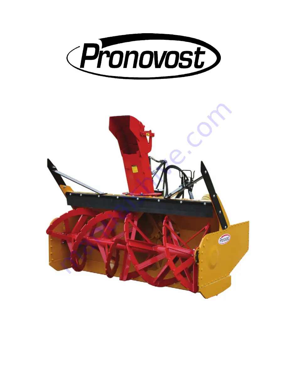 pronovost PGS-740 Operator'S & Parts Manual Download Page 1