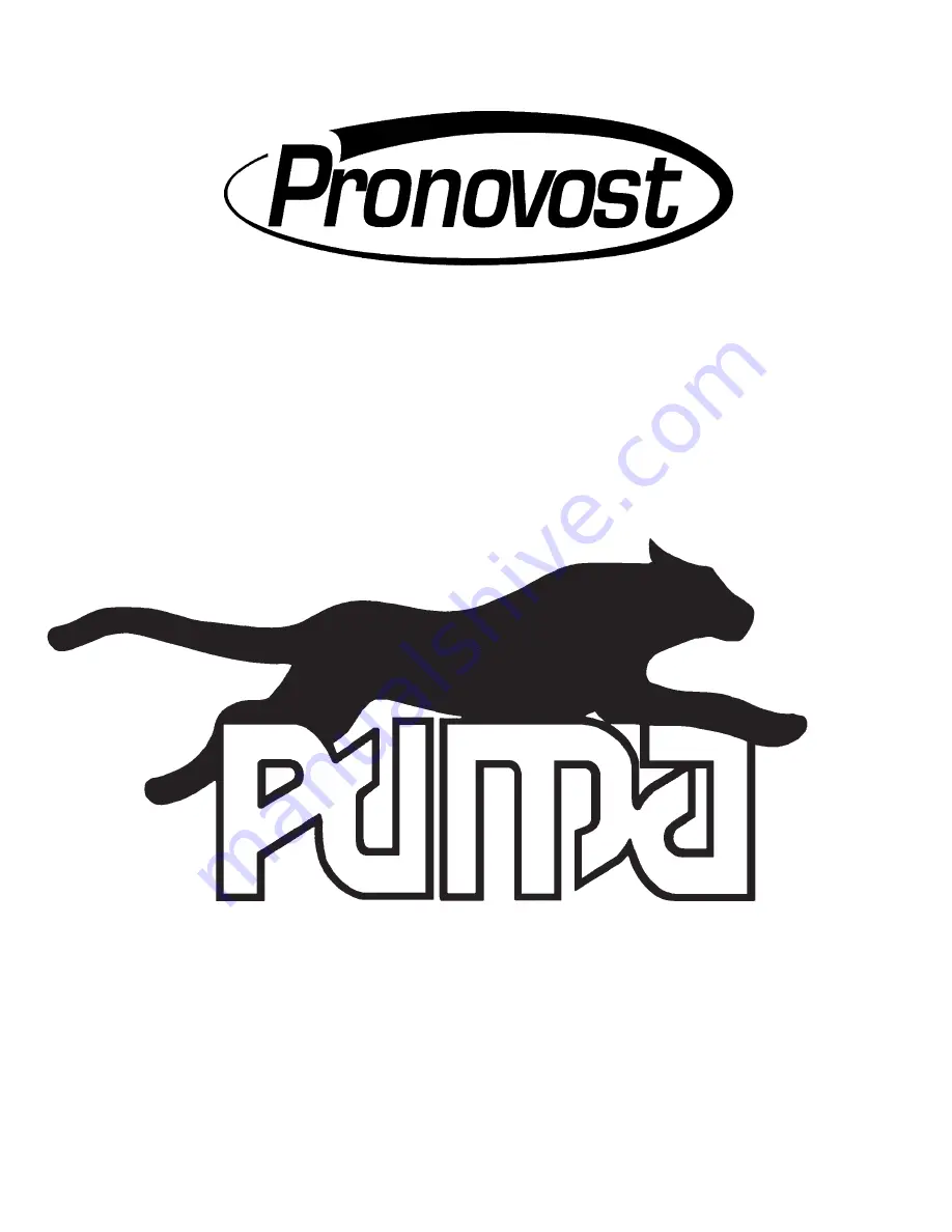 pronovost PUMA-48 Operator'S & Parts Manual Download Page 1