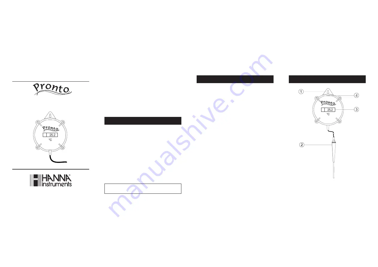 Pronto HI 146-00 Instruction Manual Download Page 1