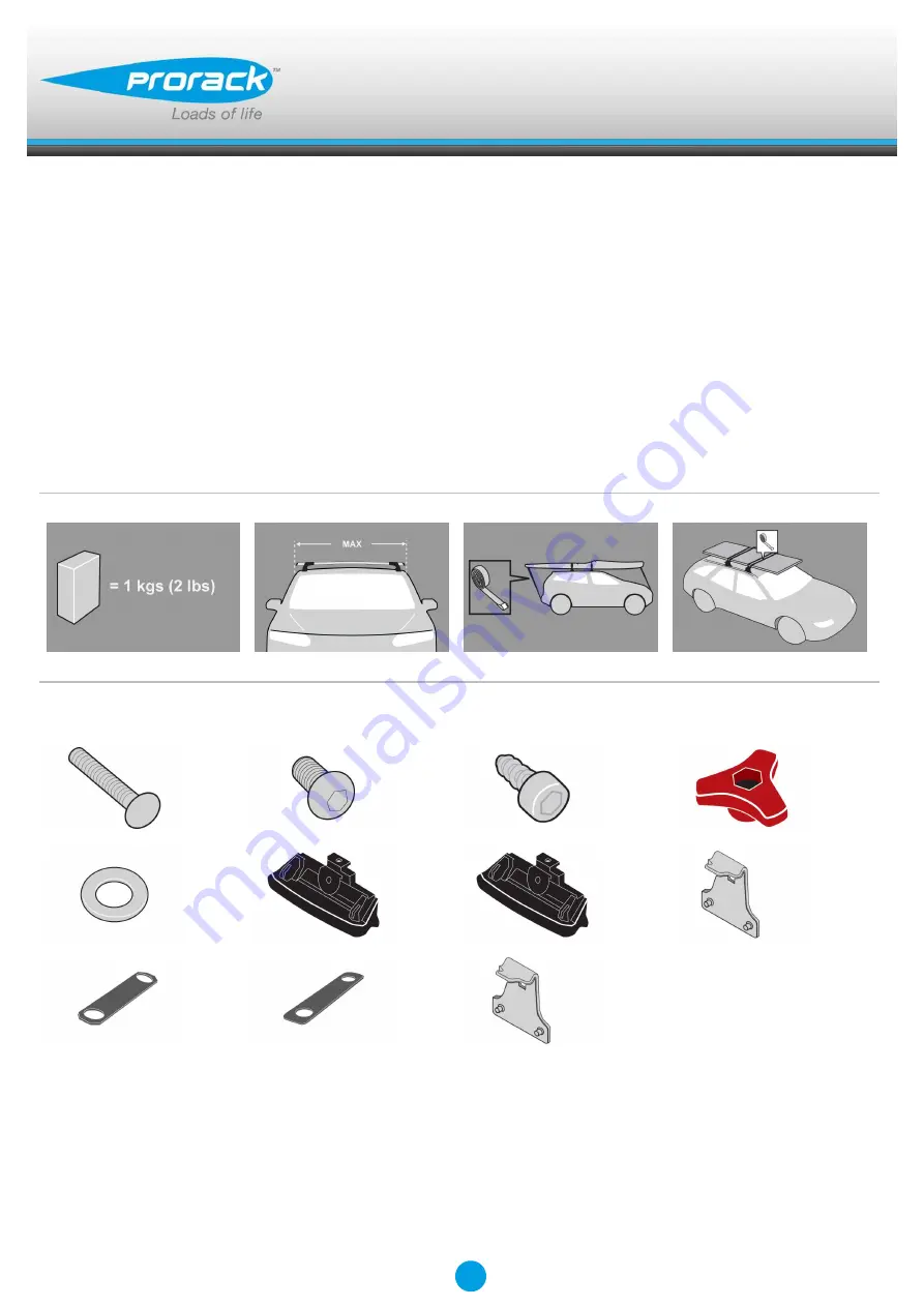 Prorack K491 Fitting Instructions Manual Download Page 1