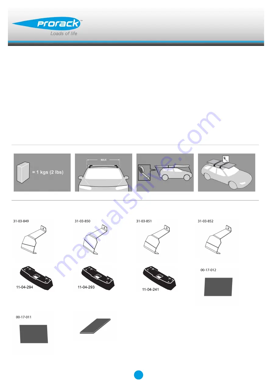 Prorack K983 Fitting Instructions Manual Download Page 1